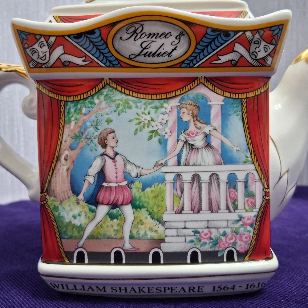 Sadler England Romeo And Juliet Porcelain Tea Pot